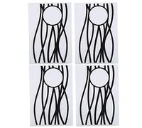 ANKROYU Dossiers de gaufrage en plastique DIY Fabrication de cartes Scrapbooking Modèle de gaufrage Paper Craft EM243 Lot de 4 dossiers de gaufrage en plastique durable de qualité