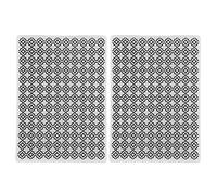 ANKROYU Dossiers de modèles de gaufrage 2 pièces en plastique bricolage papier artisanat pochoirs de gaufrage pour la fabrication de cartes scrapbooking et invitations taille 17,8