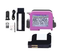 ANKROYU DP19 Imprimante à Jet d'encre Portable, codeur à Jet d'encre Multifonctionnel à Affichage détachable ABS, Machine de Codage à Jet d'encre Portable avec Cartouche pour