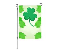 ANKROYU Drapeau de jardin de la Saint-Patrick, Double face, Durable, lavable, décoration extérieure pour terrasse, porche, arrière-cour, en Polyester, 45x30cm (S011)