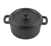 ANKROYU Dutch Oven Cast Iron Pot with Lid Traditional Style Thickened Ergonomic Handle Insulation Cooking Pot for Slow Cooking Roasts Soups Stews Gas Electric Oven Barbecue (Diamètre 20 cm)