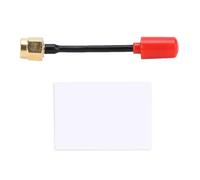 ANKROYU EMAX 5.8G Nano 3dBi Antenne à polarisation Circulaire Ultra légère à Gain élevé FPV Racing Drone Antenne de Transmission SMA MMCX Options de connecteur Rouge Blanc ABS Maté (Rotation à