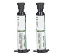 ANKROYU Encre à souder à séchage rapide, peinture de réparation de PCB isolée à haute température pour la réparation de circuits imprimés BGA, 2 pièces 10cc noir (Blanc laiteux)