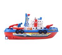 ANKROYU Enfants pour enfants incendie jouet water pulvérisation de pulvérisation du navire avec une lumière flash sonore automatique de bateau électrique pour piscine de salle de b