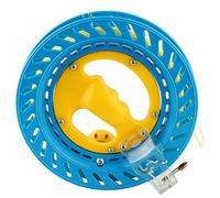 ANKROYU Enrouleur de Fil de cerf-Volant Professionnel en ABS avec Ligne de 200 m, Roue de 20 cm, Outil de vol de cerf-Volant léger et Durable pour Les activités de Parc de Plage en (Roue Jaune et