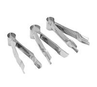 ANKROYU Ensemble de 3 pinces à sertir professionnelles en acier inoxydable, outils de décoration de cuisson pour gâteaux, dentelle, cubes de sucre, pain, fromage, pâtisserie, antir