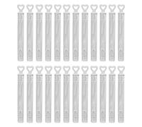 ANKROYU Ensemble de Baguettes à Bulles 24 pièces Couleur Pure Amour Mini Tube à Bulles Fait Maison Jouets pour Jeux de fête en Plein air Voyage et Heure du Bain Amusant Plastique m