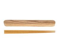 ANKROYU Ensemble de baguettes en bois de qualité supérieure, baguettes de voyage réutilisables avec étui de rangement pour le camping, les pique-niques, cadeaux pour étudiants, vai (Bois d'hévéa de