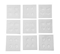 ANKROYU Ensemble de boucles d'oreilles en Silicone, 9 Types, Kit de fabrication de bijoux Premium, pour artisanat fait à la main, décorations de pendentifs, 117g