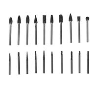 ANKROYU Ensemble de broyeur à fraises à Double fente en carbure de tungstène, 20 pièces, pour le soudage et le moulage