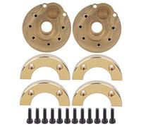 ANKROYU Ensemble de contrepoids universel en laiton pour chenille RC, haute performance, couleur or Durable, échelle 1/10, pièces de mise à niveau avant et arrière