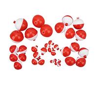 ANKROYU Ensemble de flotteurs de pêche à Bouton-Poussoir, 35 flotteurs Multi-Tailles à Clipser, contrôle précis de la Profondeur pour la Protection des appâts, Accessoires Ronds en