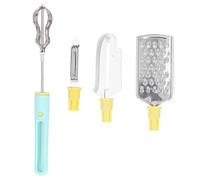 ANKROYU Ensemble de gadgets de cuisine en acier inoxydable de qualité supérieure, batteur à œufs multifonctionnel, râpe, couteau à creuser, éplucheur Combo pour la cuisson, la cuis