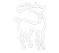 ANKROYU Ensemble de moules en silicone de Noël pour bricolage en résine, 6 formes festives, décorations de Noël, Père Noël, élan, arbre, étoile, lune, cloche, décoration de maison (Série de Noël -