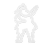 ANKROYU Ensemble de moules en silicone de Noël pour bricolage en résine, 6 formes festives, décorations de Noël, Père Noël, élan, arbre, étoile, lune, cloche, décoration de maison (Série de Noël -