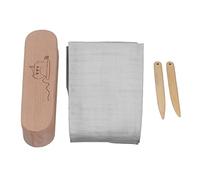 ANKROYU Ensemble de tailleur professionnel en bois avec stylos en os, maille à repasser, outil de pressage de matelassage en hêtre de qualité supérieure pour les projets de couture