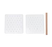 ANKROYU Ensemble d'outils d'estampage en cuir DIY Kit de gaufrage de lettres de type mobile personnalisé pour l'artisanat du cuir Timbres personnalisés en plastique bois de hêtre 1