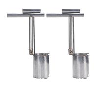 ANKROYU Ensemble d'outils Professionnels de Plantation d'ampoules en Acier Inoxydable, Lot de 2 jardinières Robustes avec poignée Confortable pour Planter des bulbes, des Fleurs, d