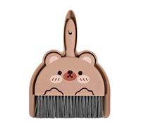 ANKROYU Ensemble pelle et balayette, mini balai de nettoyage portable avec pelle à poussière pour bureau, maison, bureau, compact, léger, design à clip encastré, matériau PP robust (La nôtre)