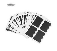 ANKROYU Étiquettes PVC Tags Autocollants durables Marqueurs d'identité en écriture Facile pour Les Pots de Fleurs Conteneurs de Rangement de Cuisine 80pcs 20 Feuilles Blanches