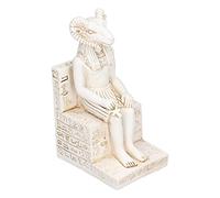 ANKROYU Figurine de Dieux égyptiens fabriquée à la Main, qualité supérieure, résistante à l'usure, Sculpture détaillée de Dieu Mouton, décoration égyptienne Antique pour la Maison, (Mouton Beige