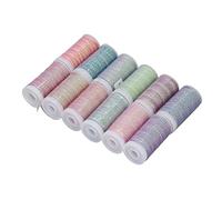 ANKROYU Fil ciré en polyester ciré, coloré et magnifique, pour la fabrication de bijoux, pour le tissage à la main, la broderie, le bricolage, 12 pièces