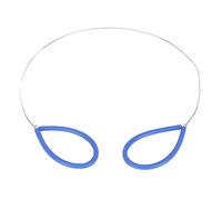 ANKROYU Fil de coupe d'argile en acier inoxydable, avec poignées en Silicone, outils de coupe de poterie flexibles pour artistes et sculpteurs en céramique 4 pièces (Bleue)