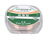 ANKROYU Fil de saut super fin, fil de conduction en cuivre isolé ultra fin de 0,02 mm, longueur de 120 m, ligne volante à faible résistance pour la réparation de puces de téléphone
