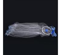 ANKROYU Filet de pêche à Lancer à la Main en Nylon monofilament d'extérieur de 2,4 m, Durable, Solide, Facile à Utiliser pour Les Amateurs de pêche avec Ficelle à Main de 7 m et po
