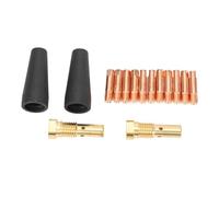 ANKROYU Flux Sans Gaz Buse Conseils Kit 15Pcs Haute Résistant À La Chaleur MIG Accessoires De Soudage Ensemble avec 2 Buses 2 Diffuseurs En Laiton 11 Électrodes pour Century FC90 8