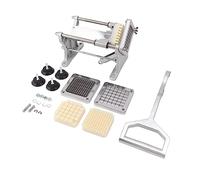 ANKROYU -frites manuel en acier inoxydable, machine de dé de pommes de terre, structure de pressage ultra longue pour la cuisine domestique, usage commercial, durable, facile à net