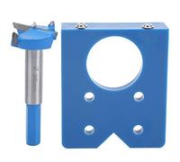 ANKROYU Gabarit d'alésage professionnel pour trou de charnière de 35 mm, outil de travail du bois avec foret pour une installation précise des charnières d'armoire de porte,