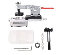 ANKROYU Gabarit de charnière de porte dissimulé 35 mm, localisateur de guide de perçage de charnière d'armoire réglable en alliage d'aluminium professionnel avec ouvre-trou pour le