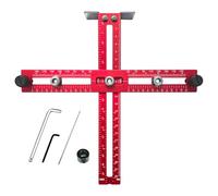 ANKROYU Gabarit de matériel d'armoire, modèle de poignée réglable de qualité professionnelle, localisateur de poinçon, kit de guide de perçage, outil de travail du bois de précisio