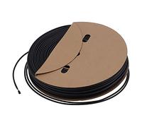 ANKROYU Gaine thermorétractable en polyoléfine à paroi Simple, 5.0mm x 100M, Manchon de Protection de câble en Fil Noir pour l'étanchéité de l'isolation électrique