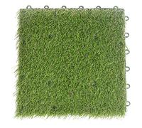 ANKROYU Gazon Artificiel de 3 cm d'épaisseur, Dalles de Gazon synthétique emboîtables en Plastique imperméable, pour Usage intérieur et extérieur (Balcon, Jardin, Cour), en polypro