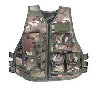 ANKROYU Gilets D'impact, Gilet De Camouflage Militaire En Nylon Pour Enfants, Mini Gilet De Stratégie, Gilet De Reconnaissance En Plein Air Pour les Jeux De Plein Air Et(CP Camo S)