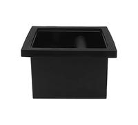 ANKROYU Goulotte de boîte à café moulu en acier inoxydable de qualité supérieure, seau à scories sans fond intégré pour la cuisine et le café, preuve durable, facile à nettoyer