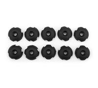 ANKROYU Guide de Ligne de terrasse Rond des Accessoires en canoë en Nylon en Nylon extérieur pour l'organisation de Corde Noire 3,5 cm 10pcs