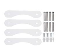 ANKROYU Hat Rack Wall Hat Organizer Baseball Caps Rack Floating Space Saving Wall Mounted Acrylic Hat Display Holder for Closet Bedroom Living Room Entryway 4 Pack 24.8x5.6cm