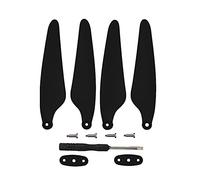 ANKROYU Hélices à hélice à dégagement rapide, pièces d'aile, légères, durables, haute résistance, pièces de rechange pour drone UAV Hubsan Zino H117S, matériau PC, noir, blanc, rou (1 paire)
