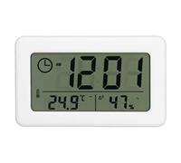 ANKROYU Horloge Numérique, Mini Miroir Spécial Design Mini LED Horloge De Voyage Numérique Horloge D'affichage Portable avec Température Et Humidité Grand écran Réveil pour Maison Chambre Bureau