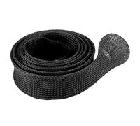 ANKROYU Housse de Manchon de Canne à pêche Tube de Protection Extensible tressé pour Cannes à pêche Plastique de Haute qualité Souple et Durable 170 cm 66,9 Pouces Plusieurs Option (Noire)