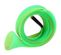 ANKROYU Housse de Manchon de Canne à pêche Tube de Protection Extensible tressé pour Cannes à pêche Plastique de Haute qualité Souple et Durable 170 cm 66,9 Pouces Plusieurs Option (Vert Jaune)