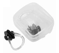 ANKROYU imperméable nage nasme Clip de Nez Sport en Silicone Sport Protecteur de Nez Confortable pour la Natation Gymnase Enfants Adultes Doux élastique Noire Rose 2 Pack (Noir)