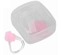 ANKROYU imperméable nage nasme Clip de Nez Sport en Silicone Sport Protecteur de Nez Confortable pour la Natation Gymnase Enfants Adultes Doux élastique Noire Rose 2 Pack (Rose)