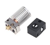 ANKROYU Imprimante 3D Hotend Kit de mise à niveau tout métal extrudeuse bimétallique haute performance avec buse en laiton de 0,4 mm bloc chauffant pour filament 0,1 Dragon 1,75 mm