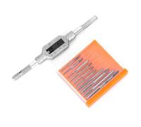 ANKROYU Jeu de 11 mini tarauds à vis en acier rapide M1 à M3.5 Kit d'outils de taraudage avec 10 tailles pour le travail des métaux, la fabrication de bijoux et les projets de file