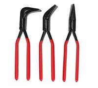 ANKROYU Jeu de 3 pinces à cintrer professionnelles en métal, mâchoires droites à 45 degrés et 90 degrés, pour le travail de la tôle, acier à haute teneur en carbone, finition noire