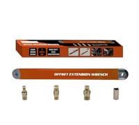 ANKROYU Jeu de clés d'extension décalées Clé d'extension à cliquet multifonctionnelle en acier à haute teneur en carbone avec adaptateur 1/2 po 1/4 po 3/8 po pour les espaces restr